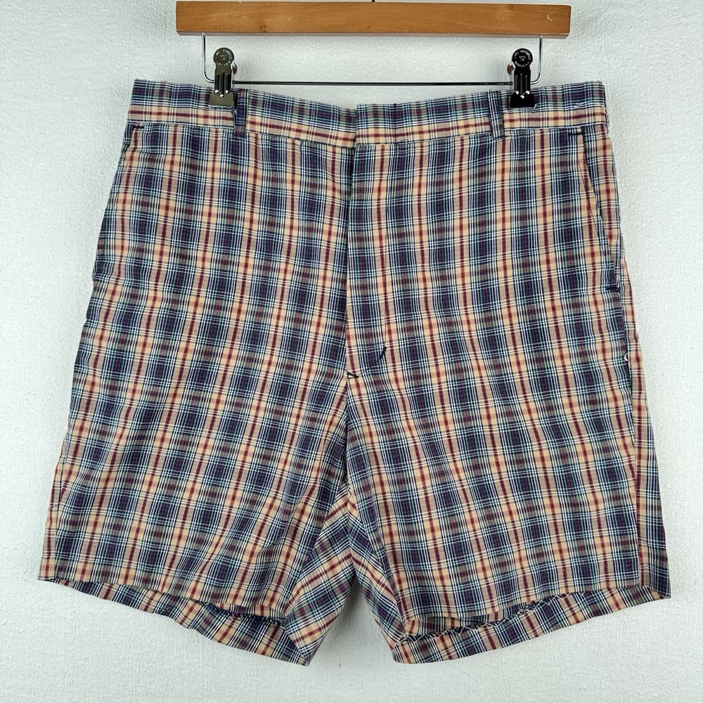 80's Vintage McGregor Sportswear Men's 36 Plaid Chino Shorts 7"